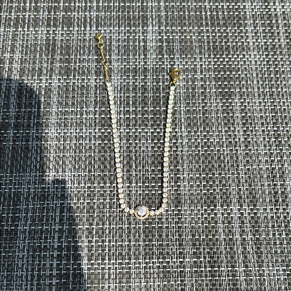 Pandora Gold and White Bracelet Minimalist Design